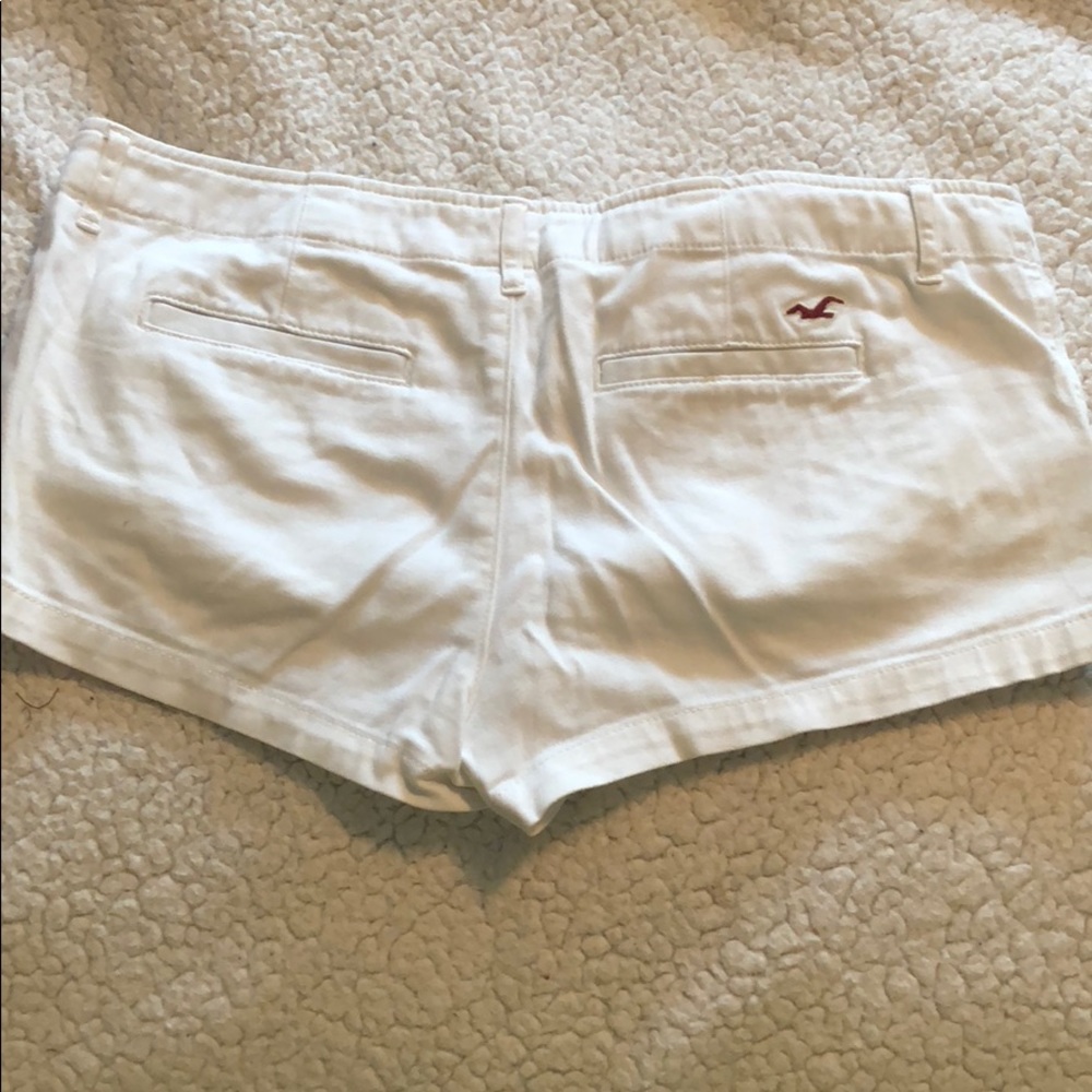White hollister jean shorts
